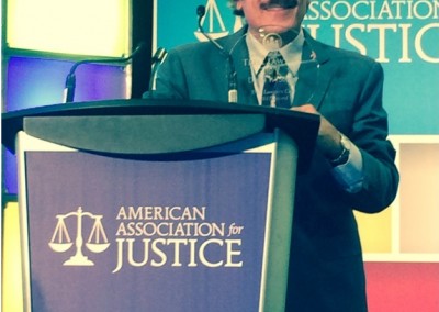 David Singer Winning Prestigious Trial Lawyers Care Award For Service To The Community By The American Association Of Justice - The Largest Trial Lawyers Organization In The World