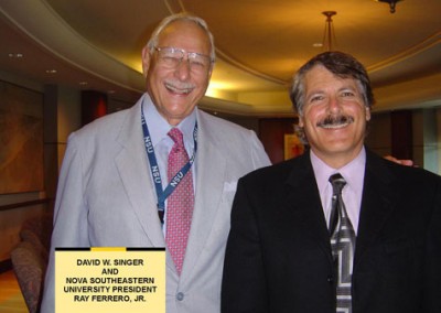 David W. Singer & NSE University President Ray Ferrero, Jr.