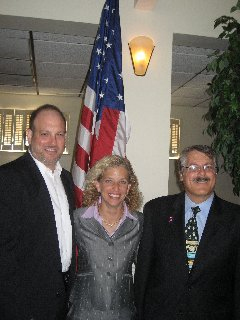 Me with Congresswoman Debbie Wasserman Schultz at a Hollywood Chamber Trustee Event