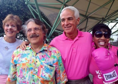 With Governor Charlie Crist at The Big ACS Breast Cancer Walk