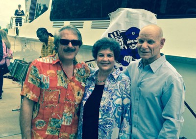 David Singer with Congresswoman Lois Frankel & Broward State Atty Mike Satz during the Jail and Bail Event. David partners with elected officials to raise money for the American Cancer Society.
